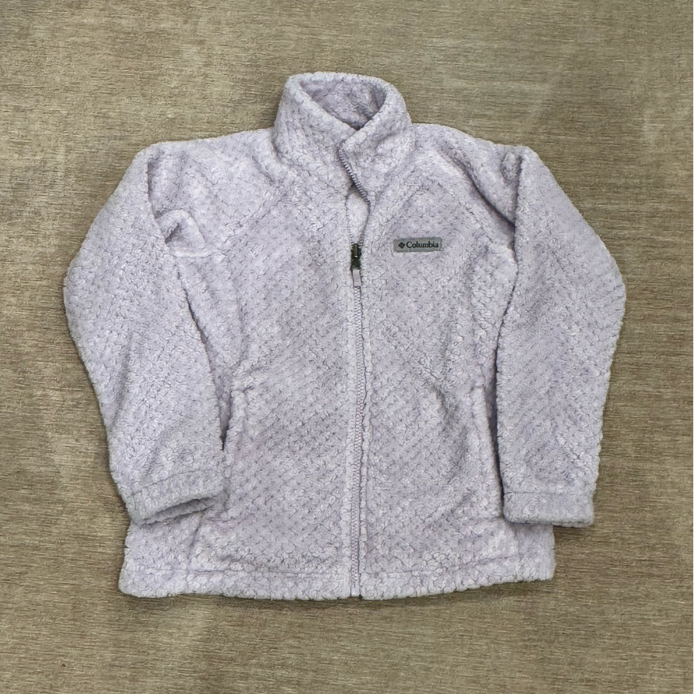 Girls Lilac Columbia fleece jacket